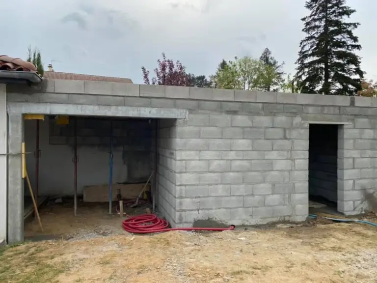 Maçonnerie extérieure — réalisation Chéroise de Bâtiment