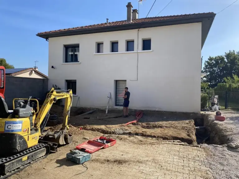 Construction de maison individuelle — réalisation Chéroise de Bâtiment