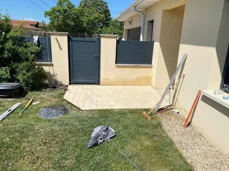 Construction de terrasse — réalisation Chéroise de Bâtiment
