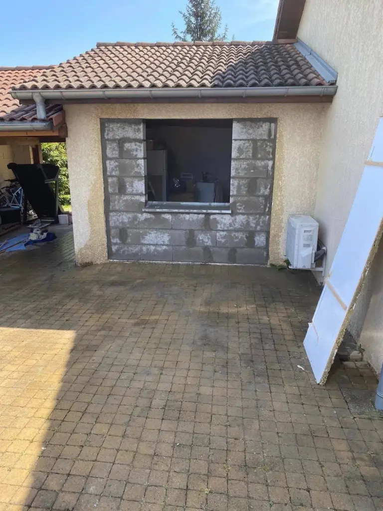 Extension de garage — réalisation Chéroise de Bâtiment