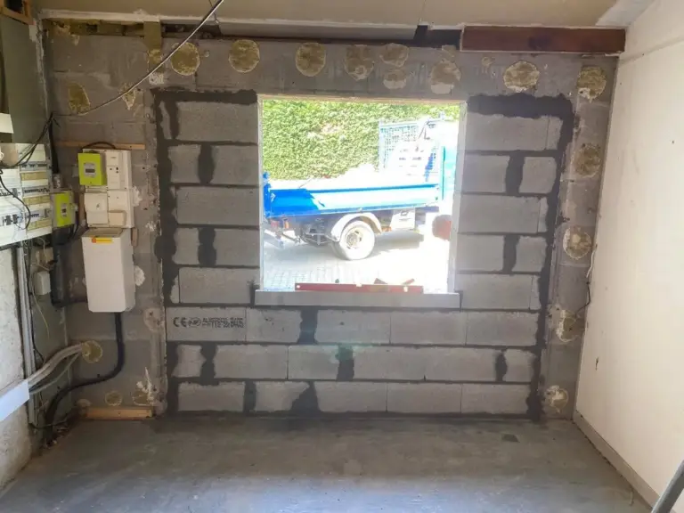 Extension de garage — réalisation Chéroise de Bâtiment