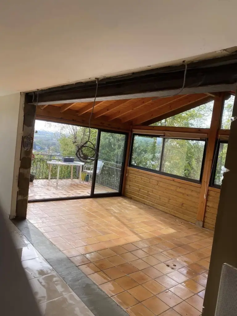 Construction de véranda — réalisation Chéroise de Bâtiment